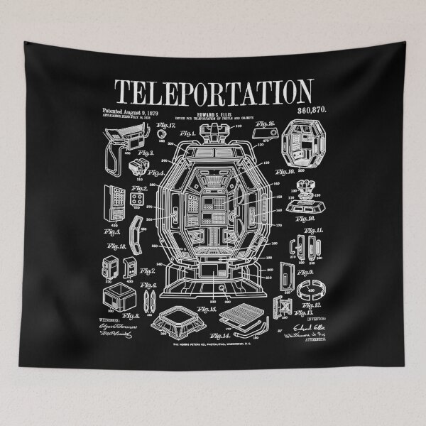 Item preview, Science Fiction Teleportation Funny Scifi Vintage Patent designed and sold by GrandeDuc.