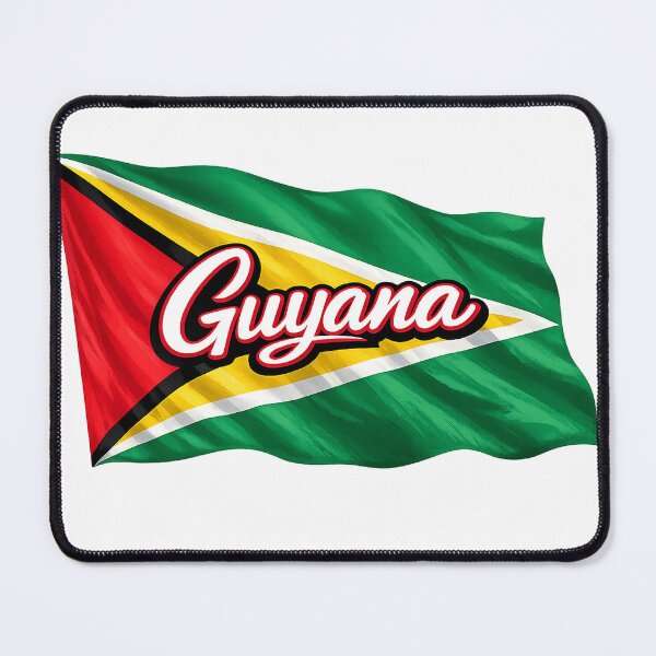 Item preview, Guyana Flag Waving Design – Guyanese National Pride Graphic, South America Heritage Artwork, Travel Gift designed and sold by GarnerSupplyCo.
