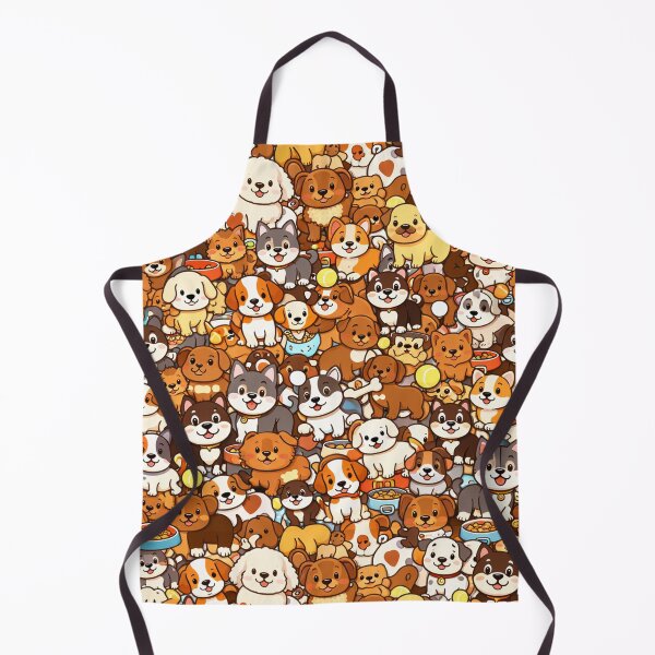 Item preview, Cute Dog Pattern Kawaii Puppy Seamless Background Design designed and sold by MonkiFlipp.