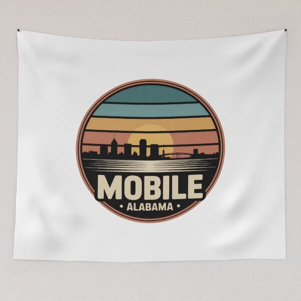 Item preview, Mobile Alabama: Coastal Skyline designed and sold by CircinusStore.