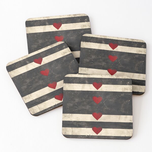 Item preview, Minimalist Heart Stripe Wall Art Neutral Abstract Love Print designed and sold by NarjaShop.