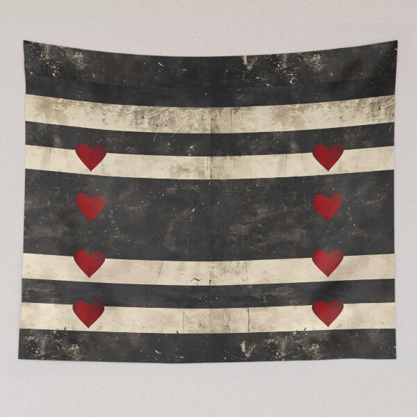 Item preview, Minimalist Heart Stripe Wall Art Neutral Abstract Love Print designed and sold by NarjaShop.