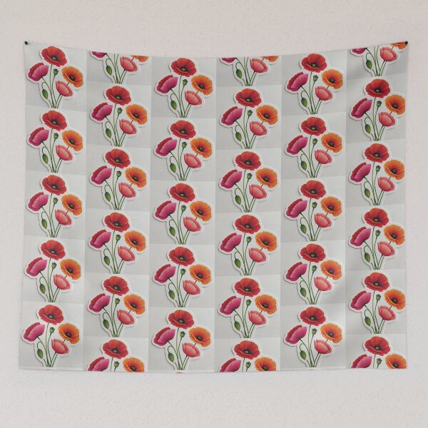 Aperçu de l'œuvre Coquelicots créée et vendue par Stickersshop04.