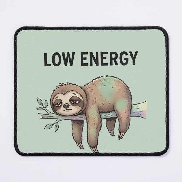 Item preview, Low Energy Sloth Shirt – Funny Lazy Meme Aesthetic Cute Sloth Tee designed and sold by ZyxDes.