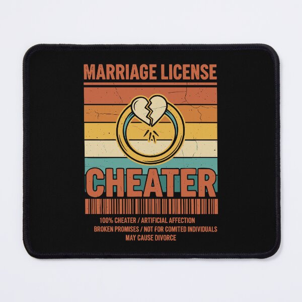 Item preview, Divorce Divorce Humor Marriage License Cheater designed and sold by LuminOrb.