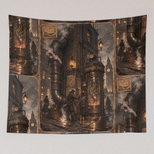 Item preview, The Cobblestone Foundry - Steampunk Art designed and sold by bapupa.