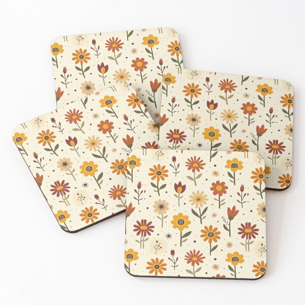 Item preview, Warm Boho Flowers designed and sold by Mary Spencer.