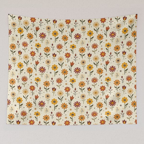 Item preview, Warm Boho Flowers designed and sold by Mary Spencer.