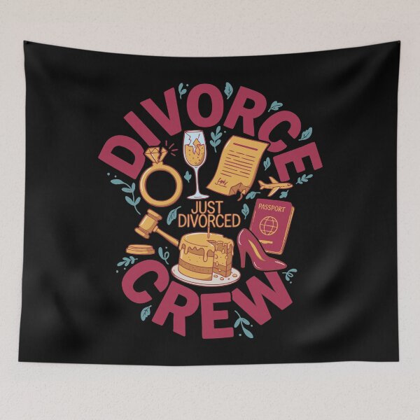 Item preview, Divorce Crew Just Divorced Divorce Party Humor designed and sold by LuminOrb.
