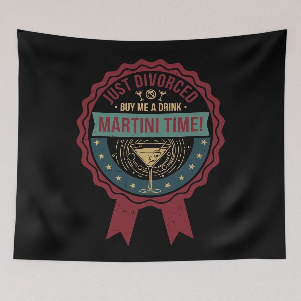 Item preview, Divorce Just Divorced Buy Me A Drink Martini Time designed and sold by LuminOrb.