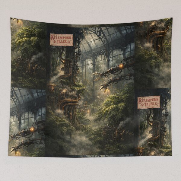 Item preview, The Industrial Greenhouse - Steampunk Art designed and sold by bapupa.