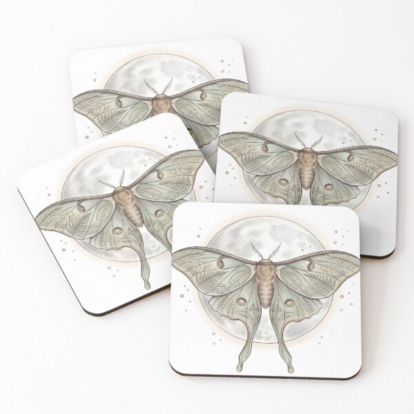 Item preview, Luna Moth and Moon designed and sold by Sumi & Stone.