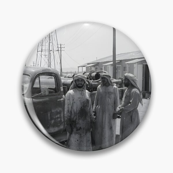 Item preview, Black Gold Exploration: Dammam Oil Field 1956 designed and sold by GoldenVerseArt.