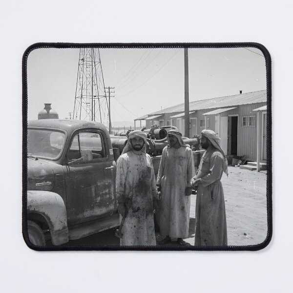 Item preview, Black Gold Exploration: Dammam Oil Field 1956 designed and sold by GoldenVerseArt.