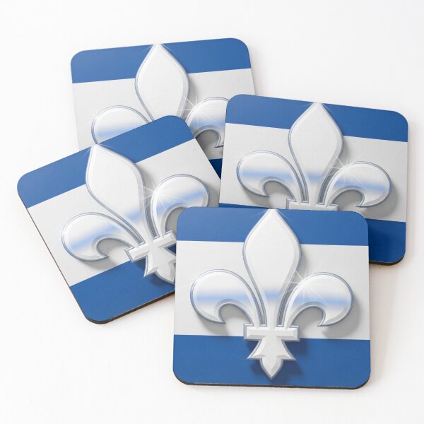 Item preview, Fleur De Lys Quebec Flag Saint Jean Baptiste Day Blue White designed and sold by ProjectNoah.