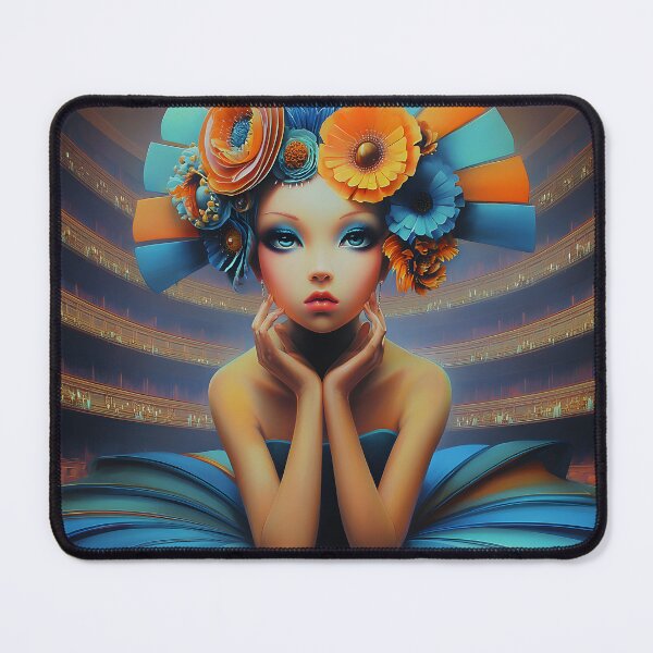 Item preview, Enchanting Portrait of a Dancer in Theatrical Style designed and sold by Artessie.