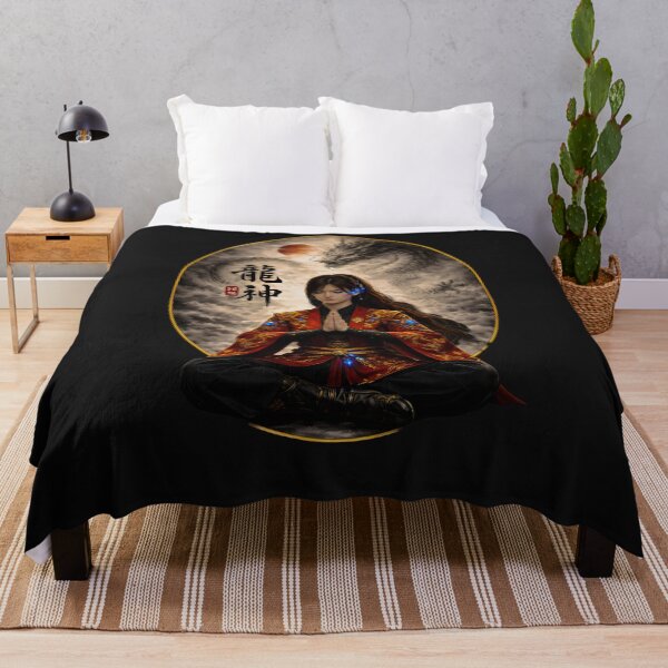 Item preview, Ryujin Dragon God Meditation Under the Red Moon designed and sold by Dragon-Samurai.