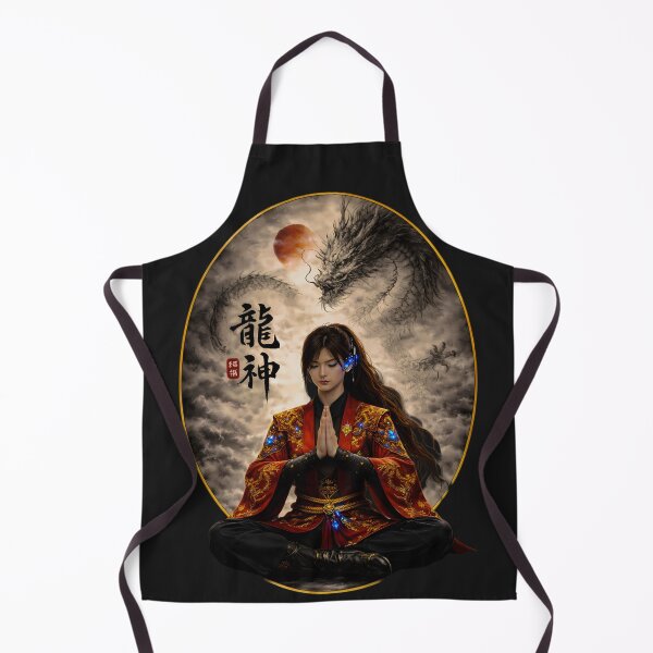 Item preview, Ryujin Dragon God Meditation Under the Red Moon designed and sold by Dragon-Samurai.