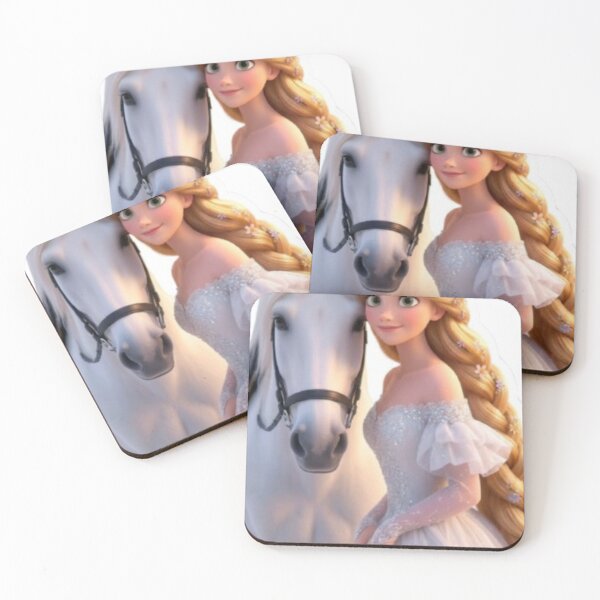 Item preview, Cute Fantasy Princess with Horse Sticker designed and sold by stickerabhay.