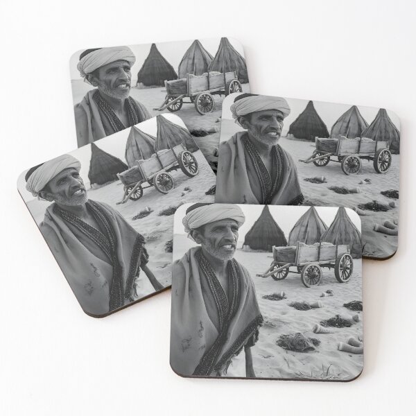 Item preview, Dusk at the Encampment: AlUla 1950 designed and sold by GoldenVerseArt.