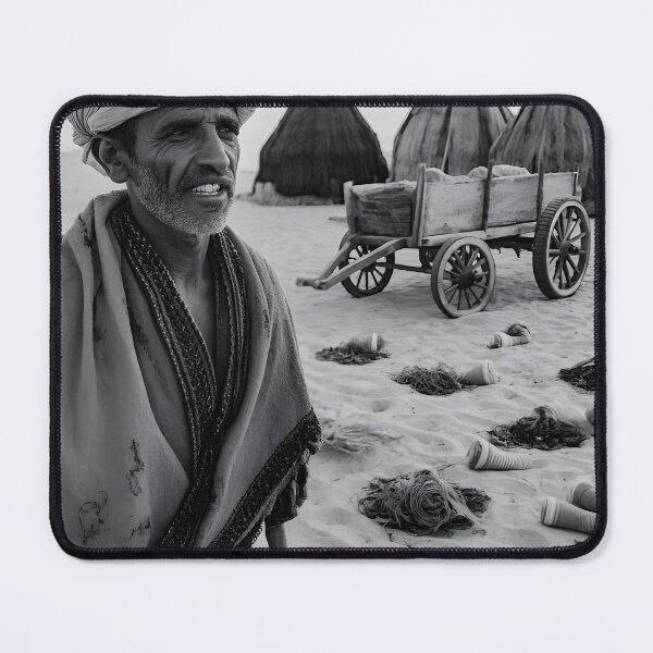 Item preview, Dusk at the Encampment: AlUla 1950 designed and sold by GoldenVerseArt.