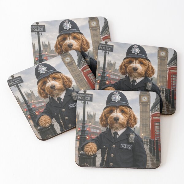 Item preview, Cockapoo Metropolitan Police Officer in London designed and sold by Paul Thompson Photography.