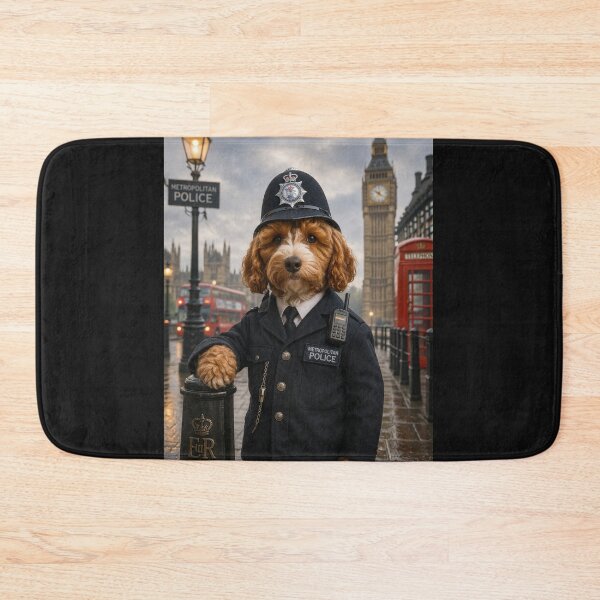 Item preview, Cockapoo Metropolitan Police Officer in London designed and sold by Paul Thompson Photography.