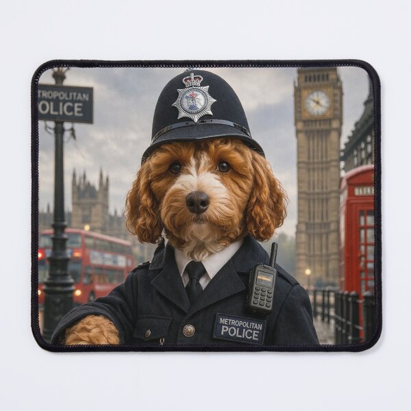 Item preview, Cockapoo Metropolitan Police Officer in London designed and sold by Paul Thompson Photography.
