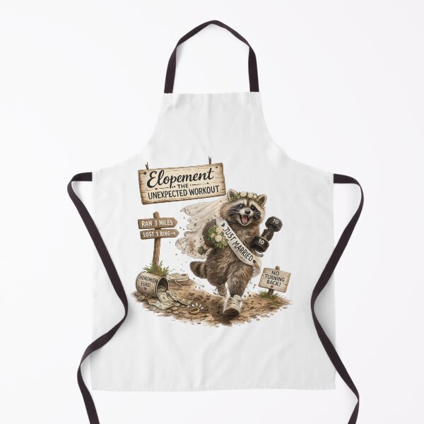 Item preview, Elopement The Unexpected Workout Raccoon designed and sold by madebysiwa.