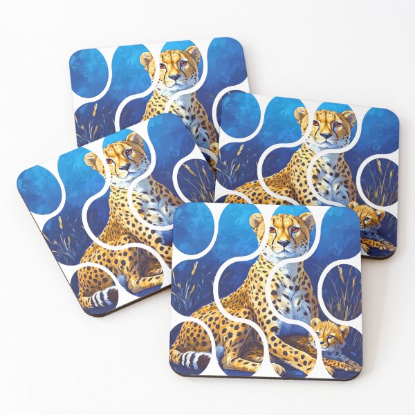 Item preview, ✨Cheetah Mother and Cub Art ✨ designed and sold by CheersTOGETHER.