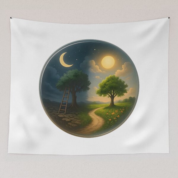 Item preview, Day and Night Nature World in Glass designed and sold by Yomere.
