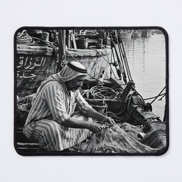 Item preview, Al-Razzaq Harbor: Old Jeddah Waterfront 1961 designed and sold by GoldenVerseArt.