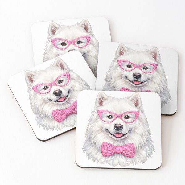 Item preview, Samoyed Mom Mothers Day Pink Dog Portrait designed and sold by EvrmoodCo.