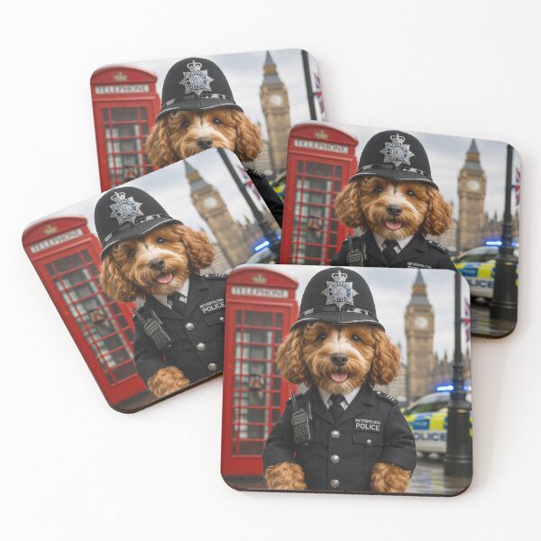 Item preview, Cockapoo Metropolitan Police Dog in London  designed and sold by Paul Thompson Photography.