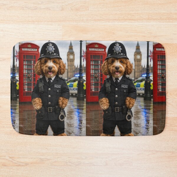 Item preview, Cockapoo Metropolitan Police Dog in London  designed and sold by Paul Thompson Photography.