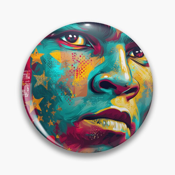 Item preview, Vibrant Portrait of a Boxing Legend in Color designed and sold by Artessie.