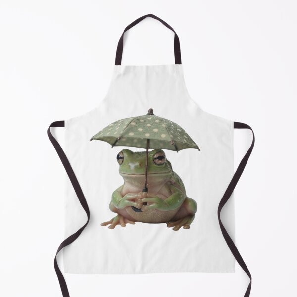 Item preview, Cottagecore Rainy Day - Cute Frog with Umbrella designed and sold by Arts Paradise.