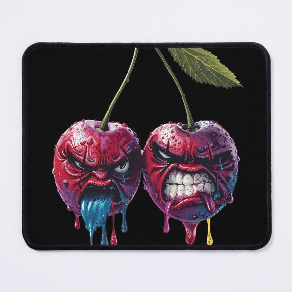 Item preview, Angry Neon Cherries - Graffiti Street Art - Bad Twins designed and sold by EhrenGeneration.