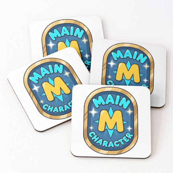 Item preview, Main Character Badge Sticker 1 Gold Oval M Pin Design | Main Character Energy designed and sold by octozap.