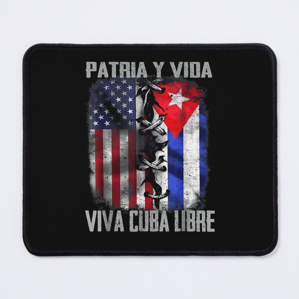 Item preview, Patria Y Vida Viva Cuba Libre Cuban Flag Freedom Fist designed and sold by SpectrumShades.