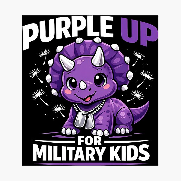 Item preview, Purple Up For Military Kids Military Family designed and sold by SplashTastic.