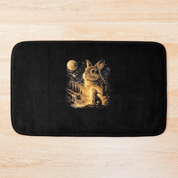 Item preview, Vintage Howling Bunny to The Moon Retro 90s Funny Rabbit designed and sold by SpectrumShades.