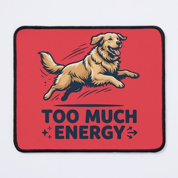 Item preview, Too Much Energy Dog Shirt – Funny Hyper Dog Meme Chaotic Energy designed and sold by ZyxDes.