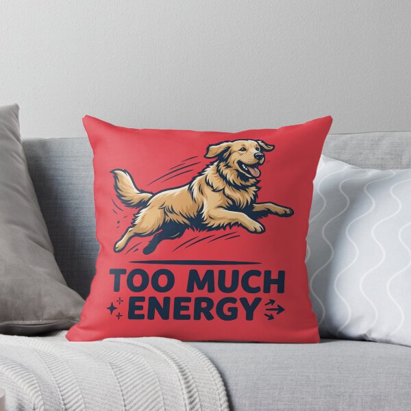 Item preview, Too Much Energy Dog Shirt – Funny Hyper Dog Meme Chaotic Energy designed and sold by ZyxDes.