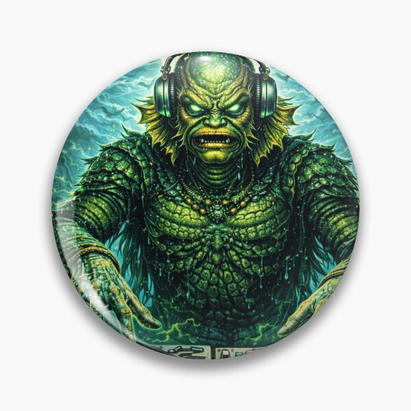 Item preview, Swamp Creature DJ – Dark Lagoon Bass Ritual designed and sold by ITSimagination.