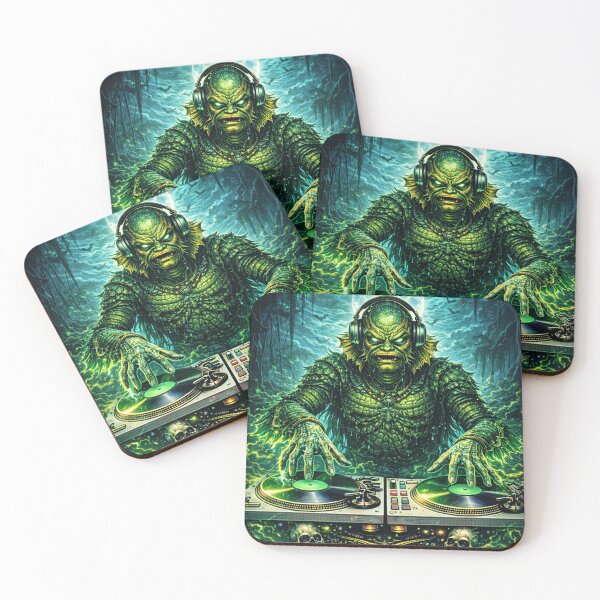 Item preview, Swamp Creature DJ – Dark Lagoon Bass Ritual designed and sold by ITSimagination.