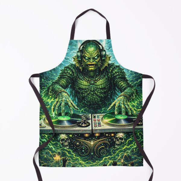 Item preview, Swamp Creature DJ – Dark Lagoon Bass Ritual designed and sold by ITSimagination.
