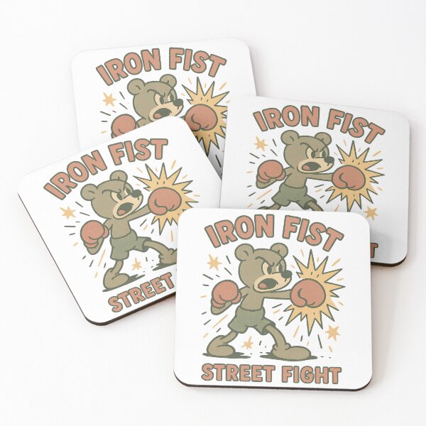 Item preview, Retro Mascot Boxing Bear Iron Fist Graphic designed and sold by SholoStudio.