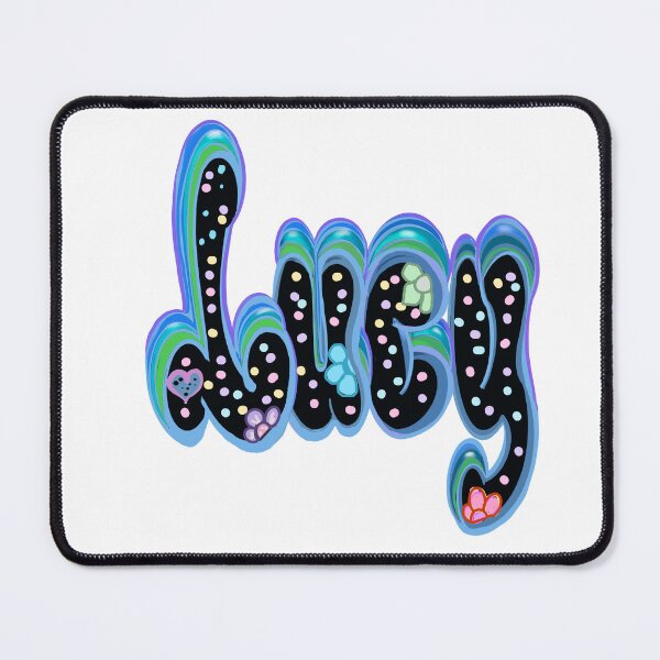Item preview, Lucy Name in Black Floral. Top 10 Best Personalized gift for girls and women 2 designed and sold by Artonmytee.