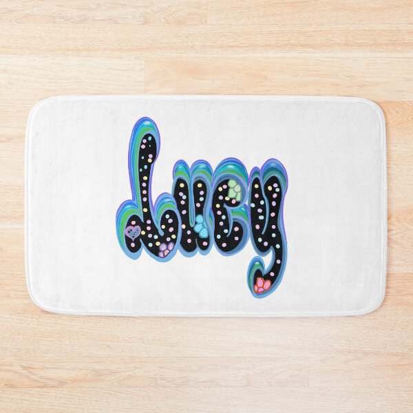 Item preview, Lucy Name in Black Floral.  Top 10 Best Personalized gift for girls and women 2 designed and sold by Artonmytee.